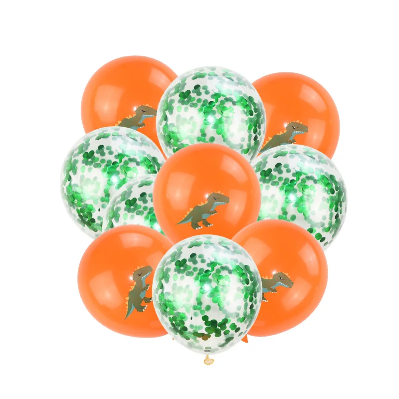 10 шт. 12 дюймов зеленый динозавр латексный воздушный шар для маленьких мальчиков