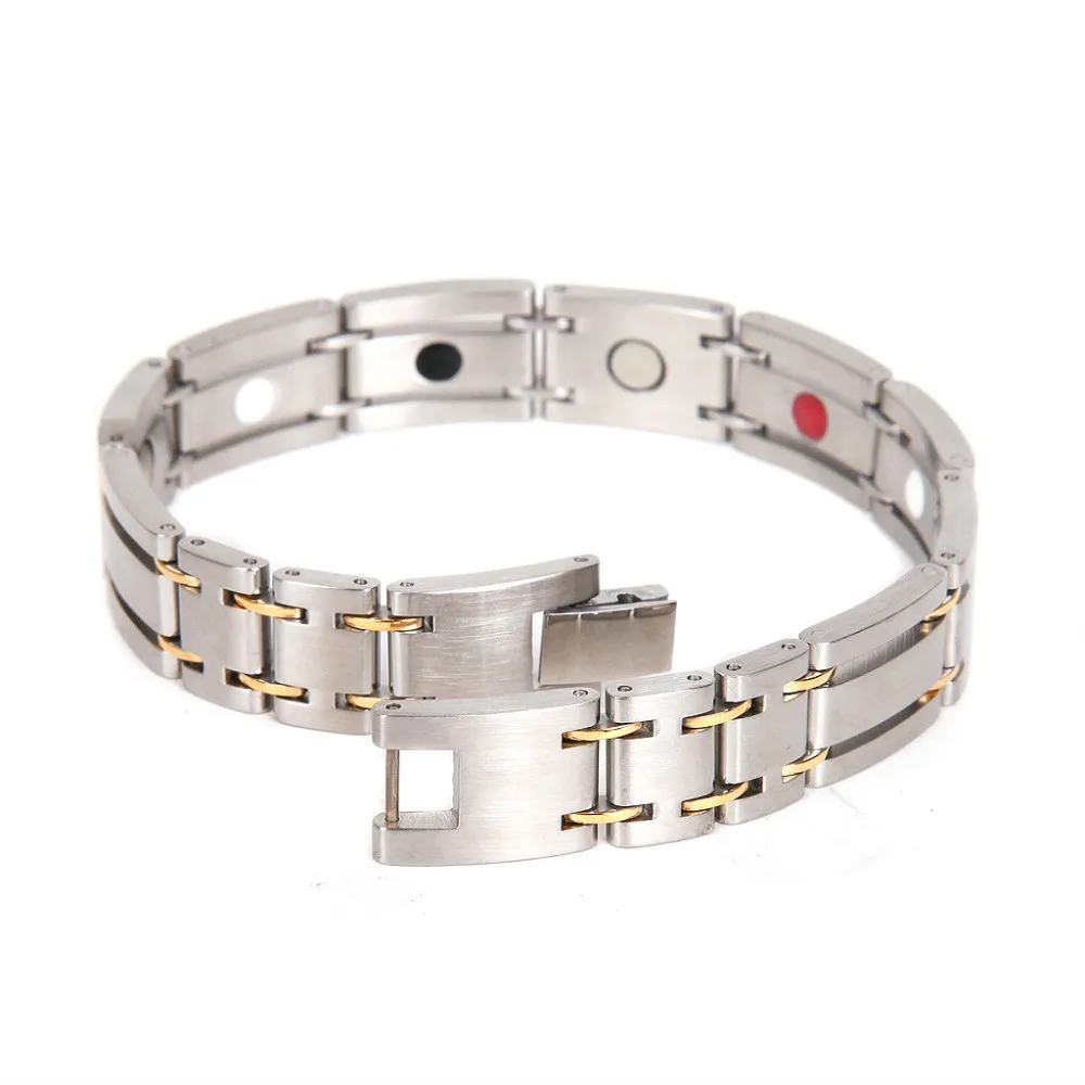 Мода Jewelry Исцеление Магнитная 316L нержавеющая сталь браслет для мужчин или женщин с пихтой 8," OSB-249