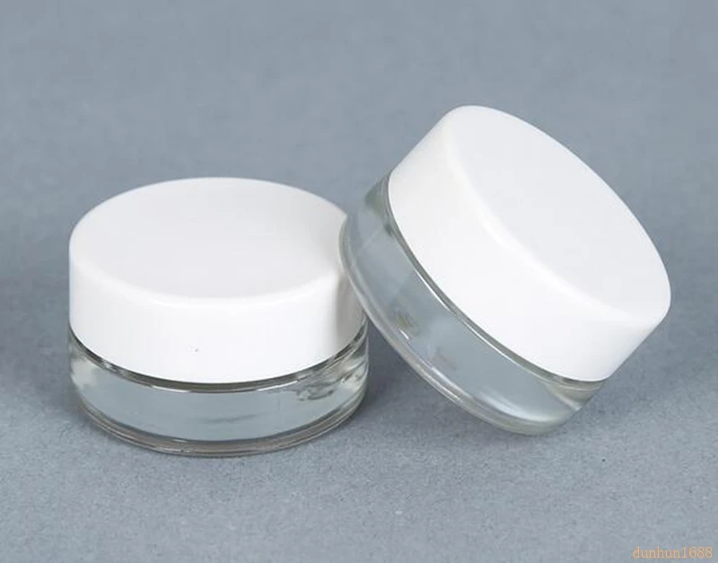 

Прозрачная бутылка для крема на плечо 5 г, Высококачественная косметика, стеклянная бутылка для крема для глаз #2324