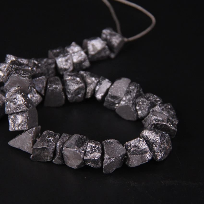 15 5 дюйма/нитка свободная форма гематит необработанные искусственные цветы