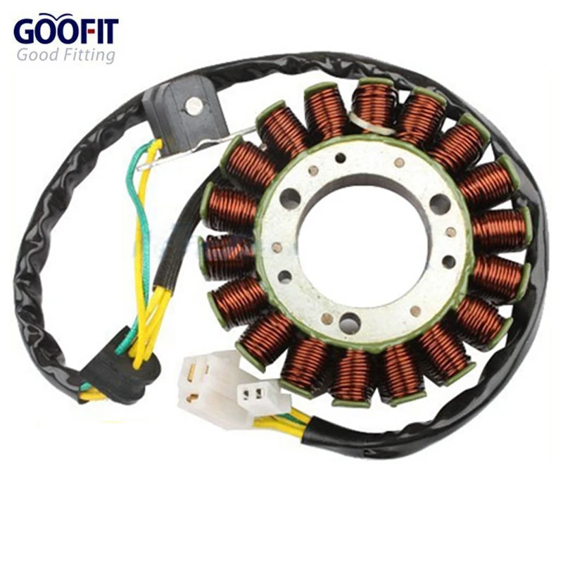 GOOFIT 18 полюсов катушки Магнето статора для GY6 250cc с водяным охлаждением двигателя