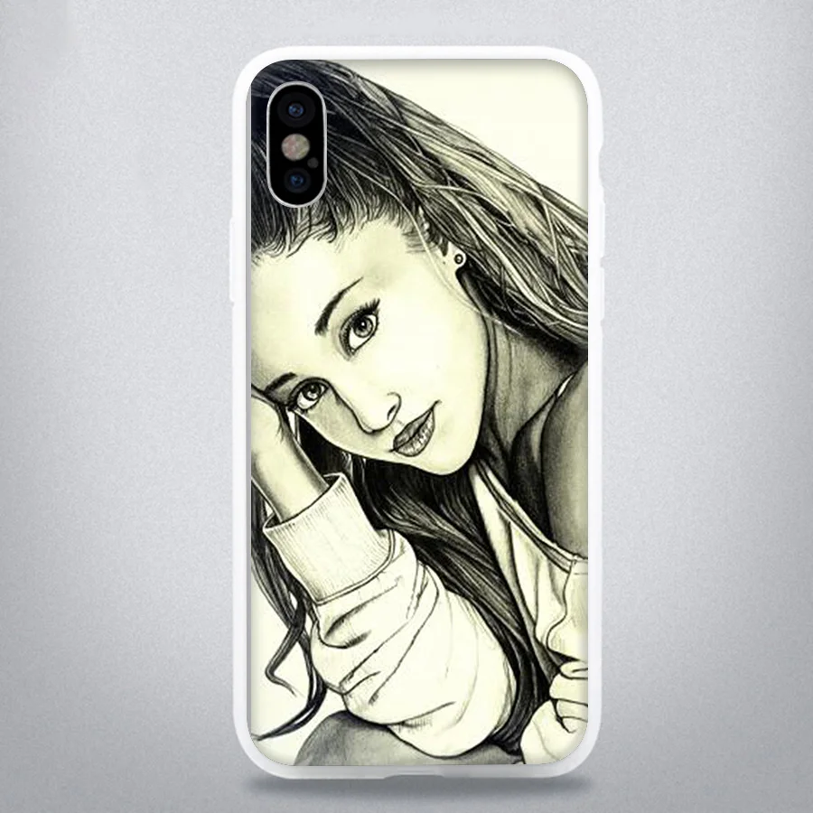 Чехол Ariana Grande для iPhone XR Max XS X 8 7 6s 6 5 5S SE Plus из мягкого ТПУ | Мобильные телефоны и