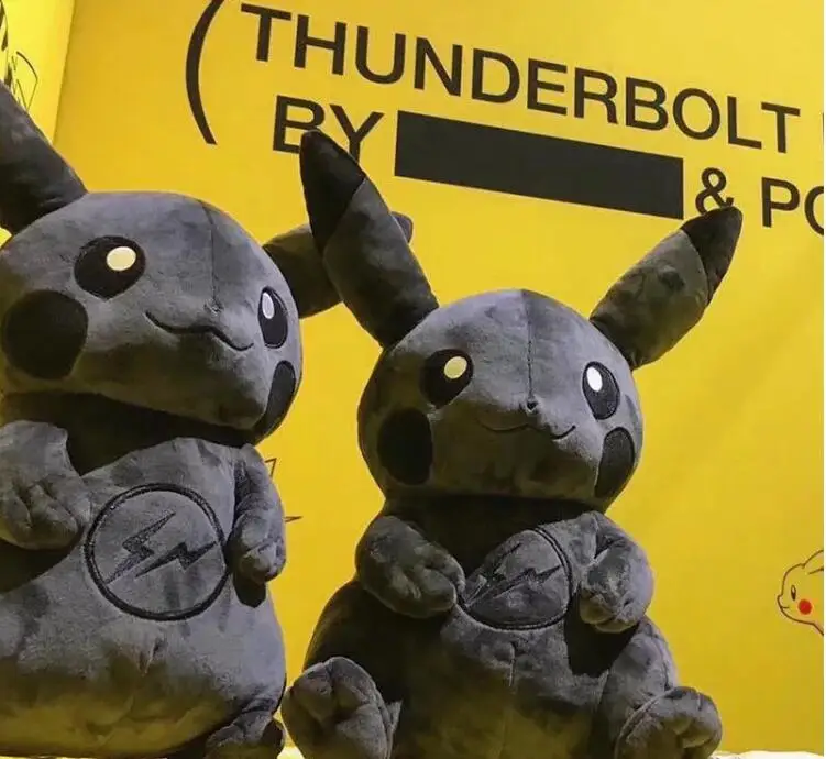 12 см мягкие черные игрушки Пикачу фигурка из японского аниме плюшевые мультфильм