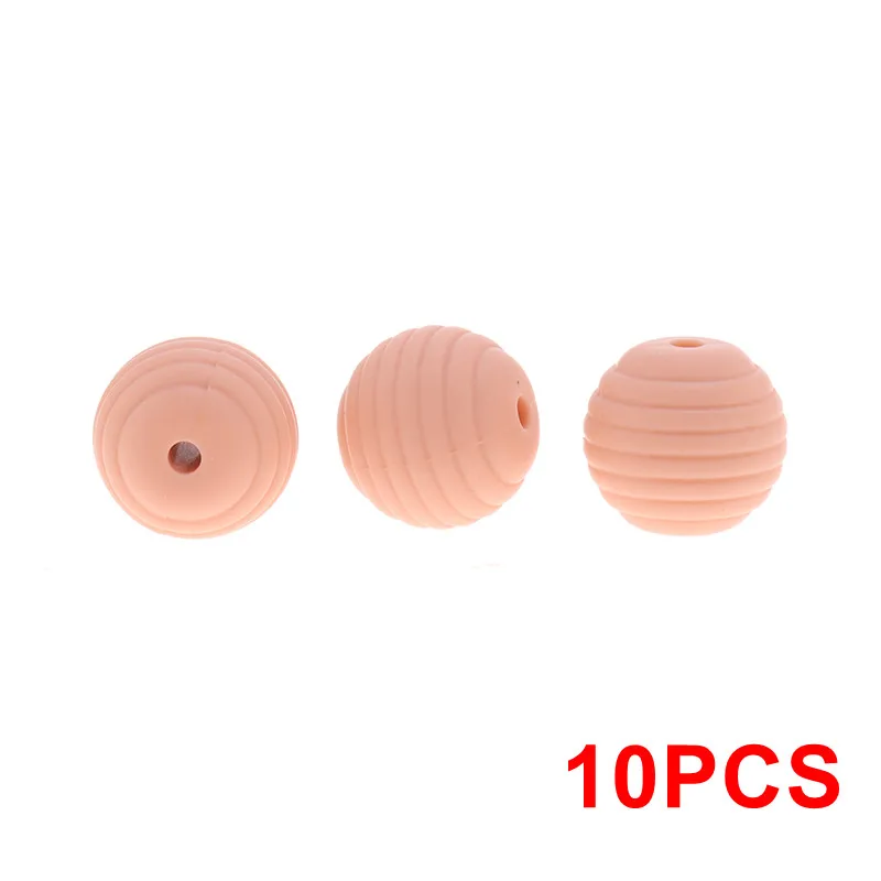 T- 54 Peachy 10 шт. мини-бабочка силиконовые в форме цветка детский прорезыватель из бисера BPA бесплатно младенческой кусаться Цепочки и ожерелья аксессуар DIY новорожденных зубные кольца для детей игрушка - Цвет: T- 54 Peachy