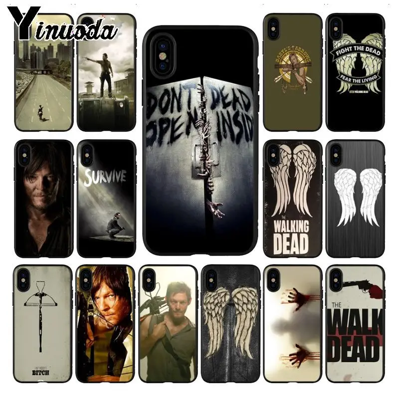 Новинка Yinuoda the walking dead hero чехол для телефона Fundas iPhone 6 S plus 7 8 Plus X Xs MAX 5 5S XR