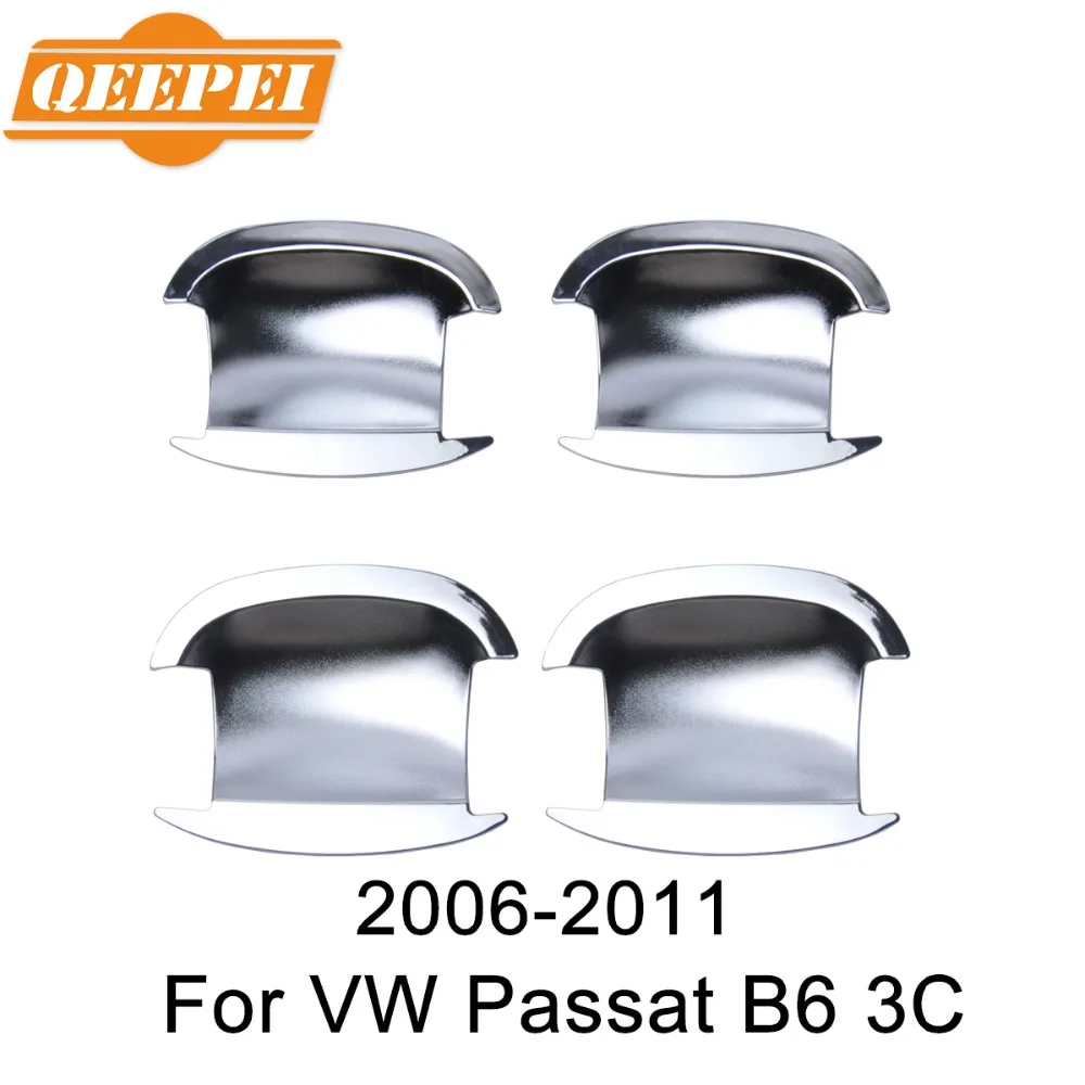 QEEPEI 4 шт. дверные ручки Крышка Чаша для V/W Passat B6 3C 2006 2007 2008 2009 2010 2011 аксессуары