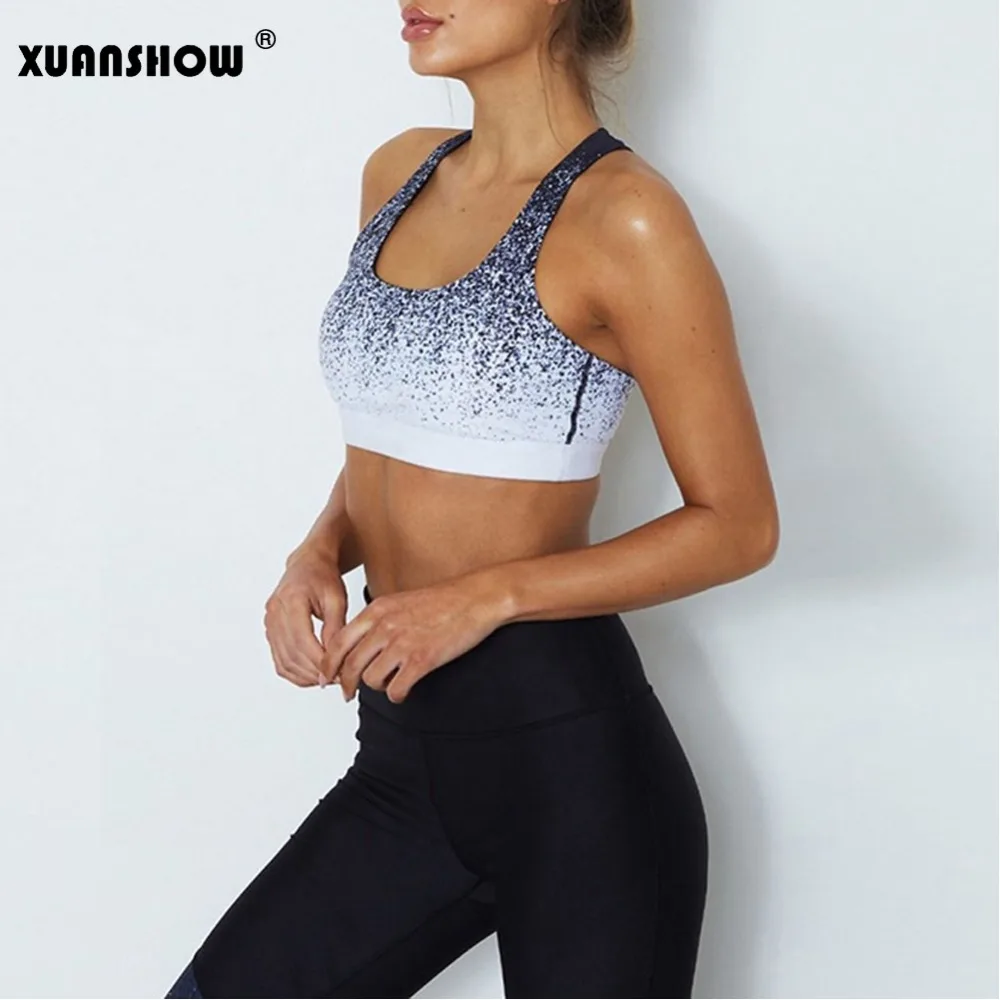 Женские спортивные костюмы XUANSHOW модные укороченные верхние жилеты и леггинсы