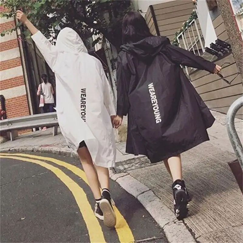 Флуоресцентный Цвета летние длинные солнцезащитный крем Женские плащи с