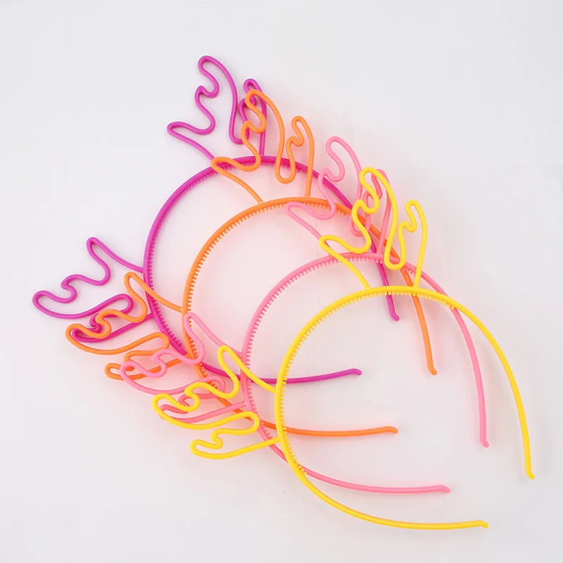 Candy Colors Elk Deer Headband Children Girls Princess Hairband Hair Accessory Birthday Headwear Party Favor|Аксессуары для волос