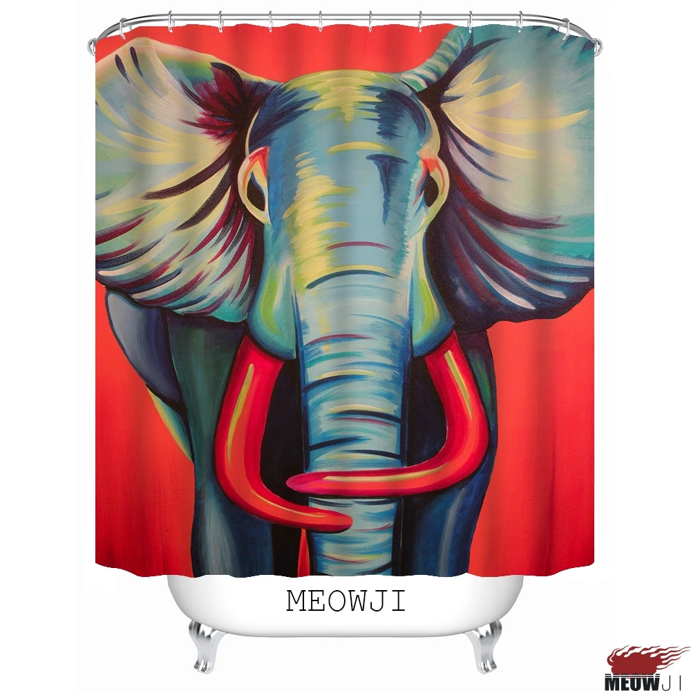 Крутая красочная сказочная художественная занавеска для душа с изображением