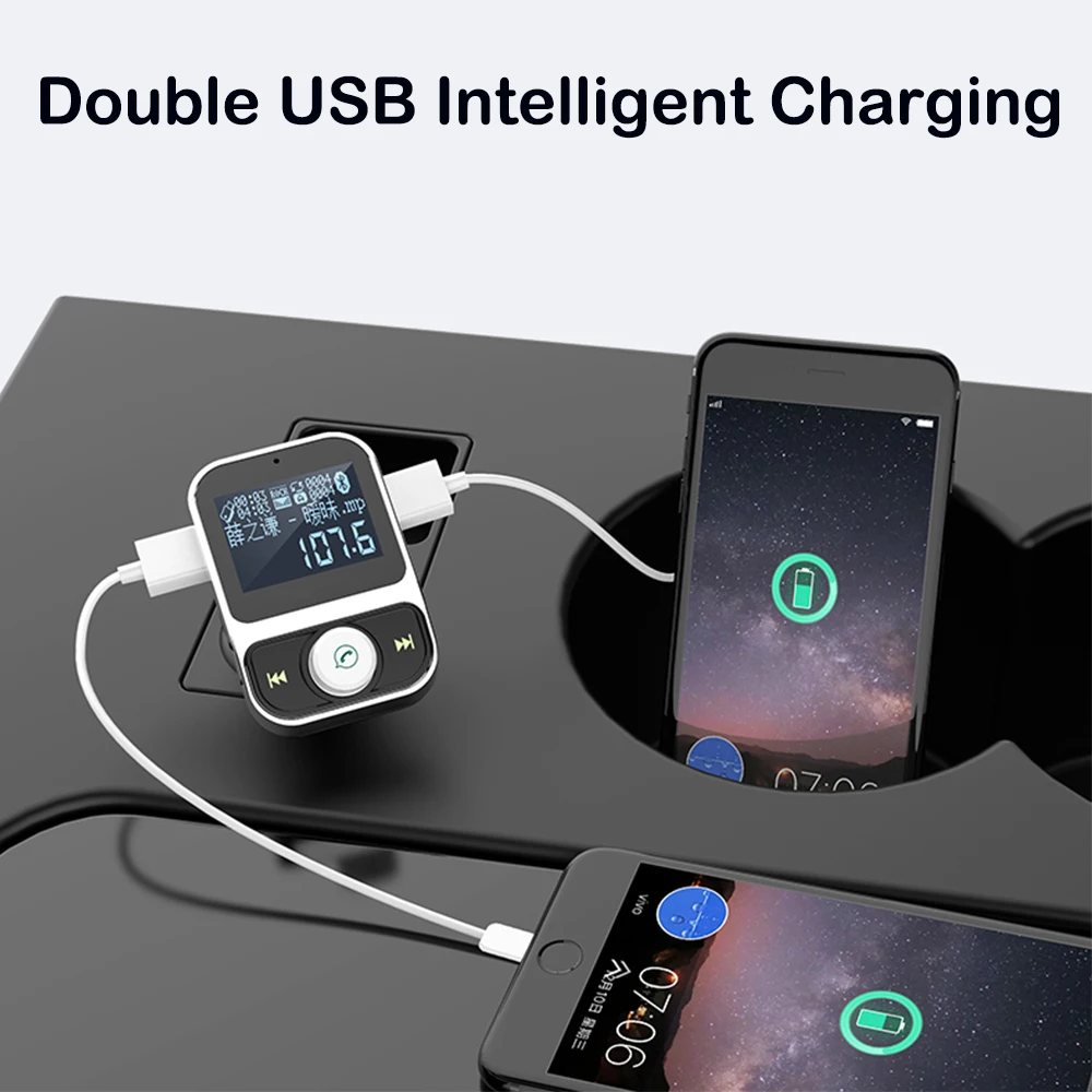 Автомобильный MP3 плеер Bluetooth комплект громкой связи U диск TF карта FM передатчик