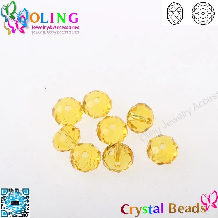 

2016 new 6mm glass Crystal Sunflower faceted flat round bead DIY women earrings Bracelet earrings choker beads jewelry making