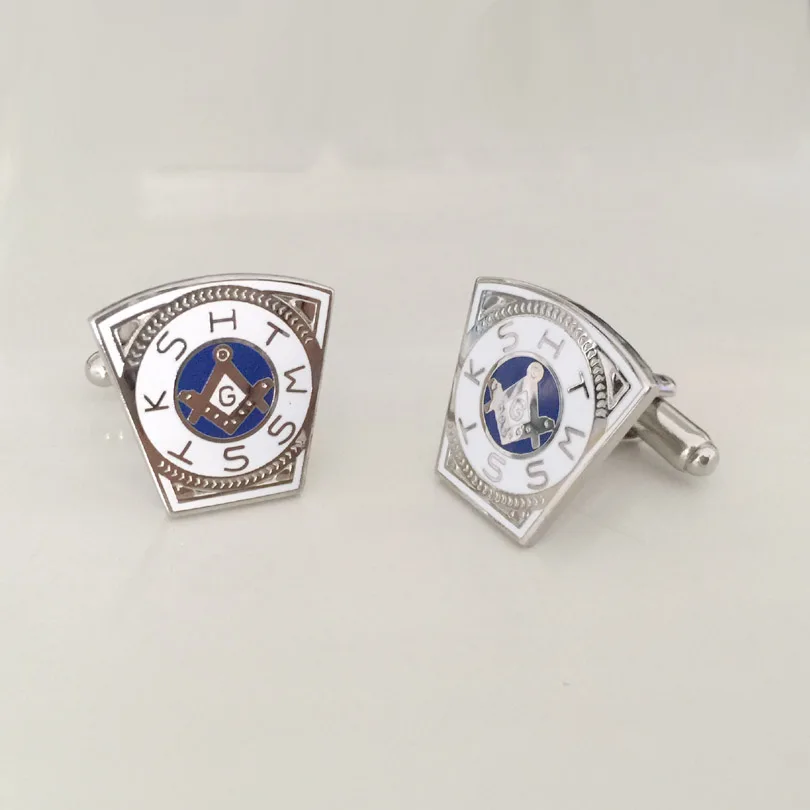 Запонки мужские серебристые в виде масонской арки 10 пар|cufflinks for mens|cufflinks