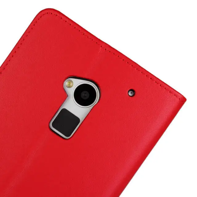 Genuine Leather Case For HTC One MAX T6 Book Wallet Style Magnetic Design With Card Slot Flip Stand Phone Cover Shell Skin |