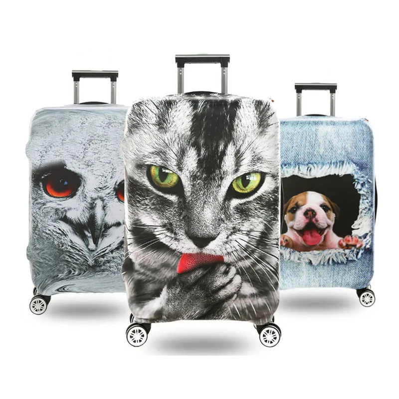 Чехол Толстый эластичный багажный Защитный чехол с молнией Костюм для 18-32 дюймов