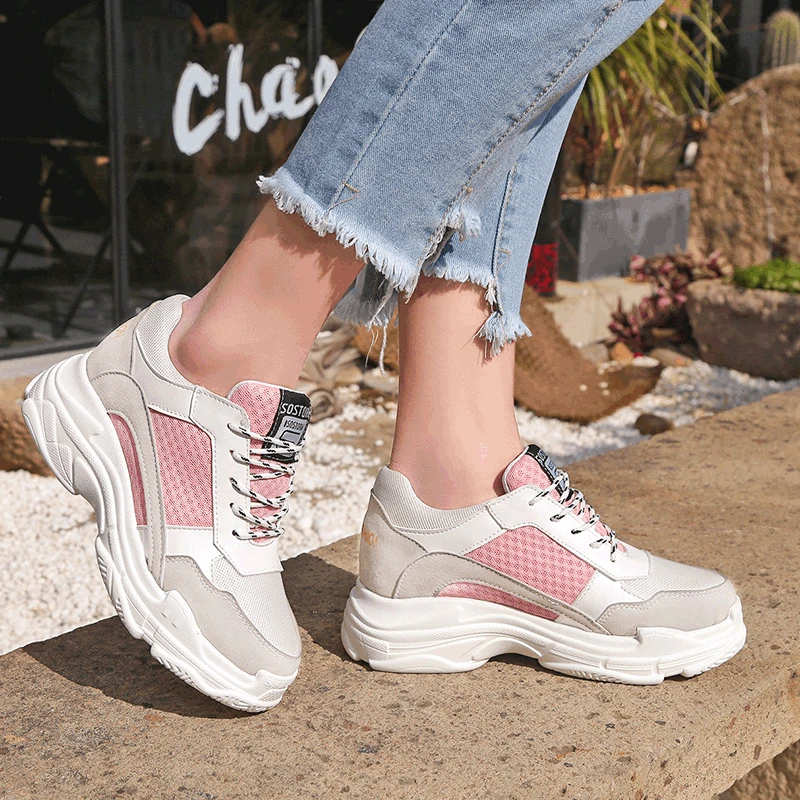 AGUTZM/женская повседневная обувь Эспадрильи на платформе кроссовки со скрытым