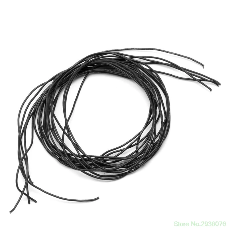 24AWG Калибр силиконовый гибкий провод многожильный V# медные кабели 5 м для RC черный красный Прямая поставка поддержка