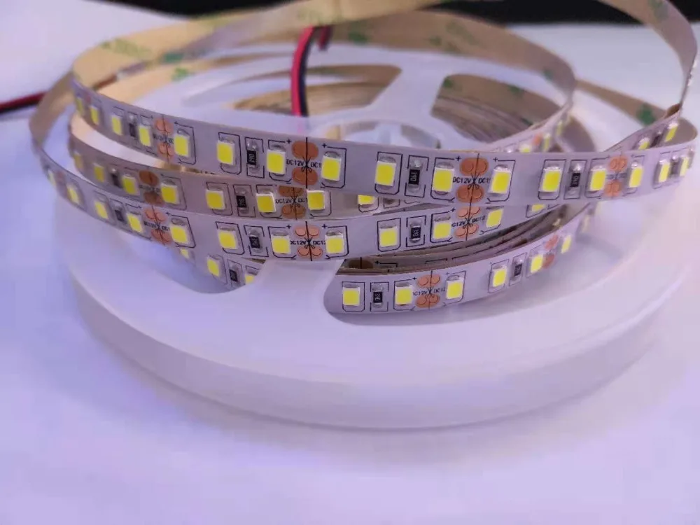 DC12V 8 мм Светодиодные полосы света 0 5 Вт/LED не водонепроницаемый SMD 2835 м 600LED 120л/м