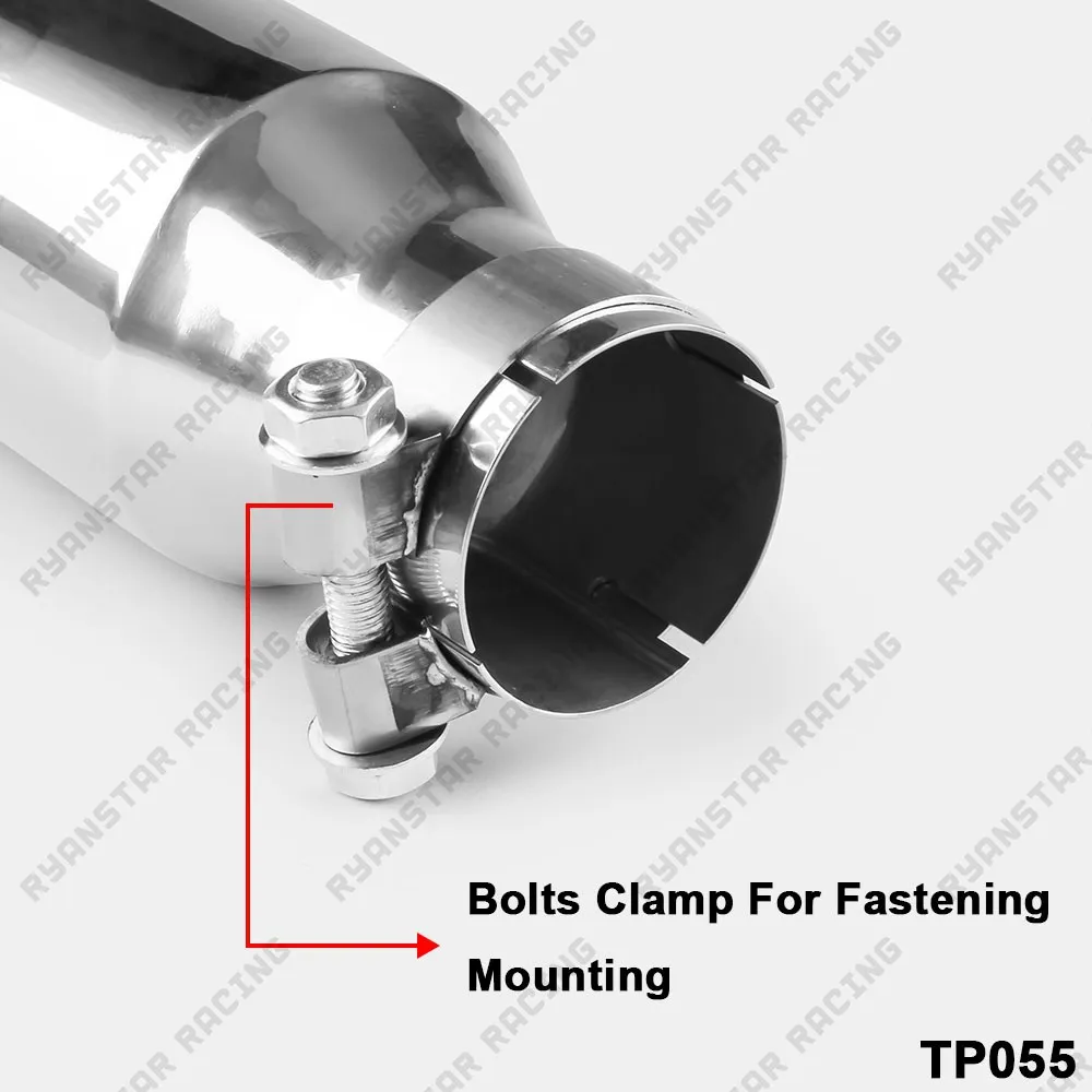Бесплатная доставка 10 3 &quotглушитель выхлопной трубы из нержавеющей стали 2 5&quot