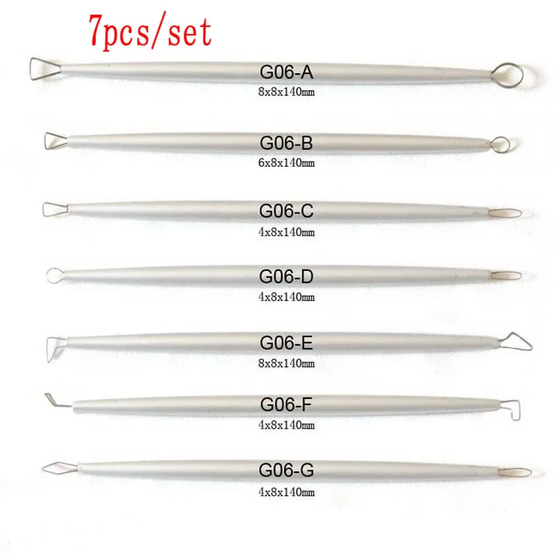 

New 7 pcs/set Aluminium handle scraper soft clay/Ceramic art/sludge/sculpture/fine arts and crafts tools