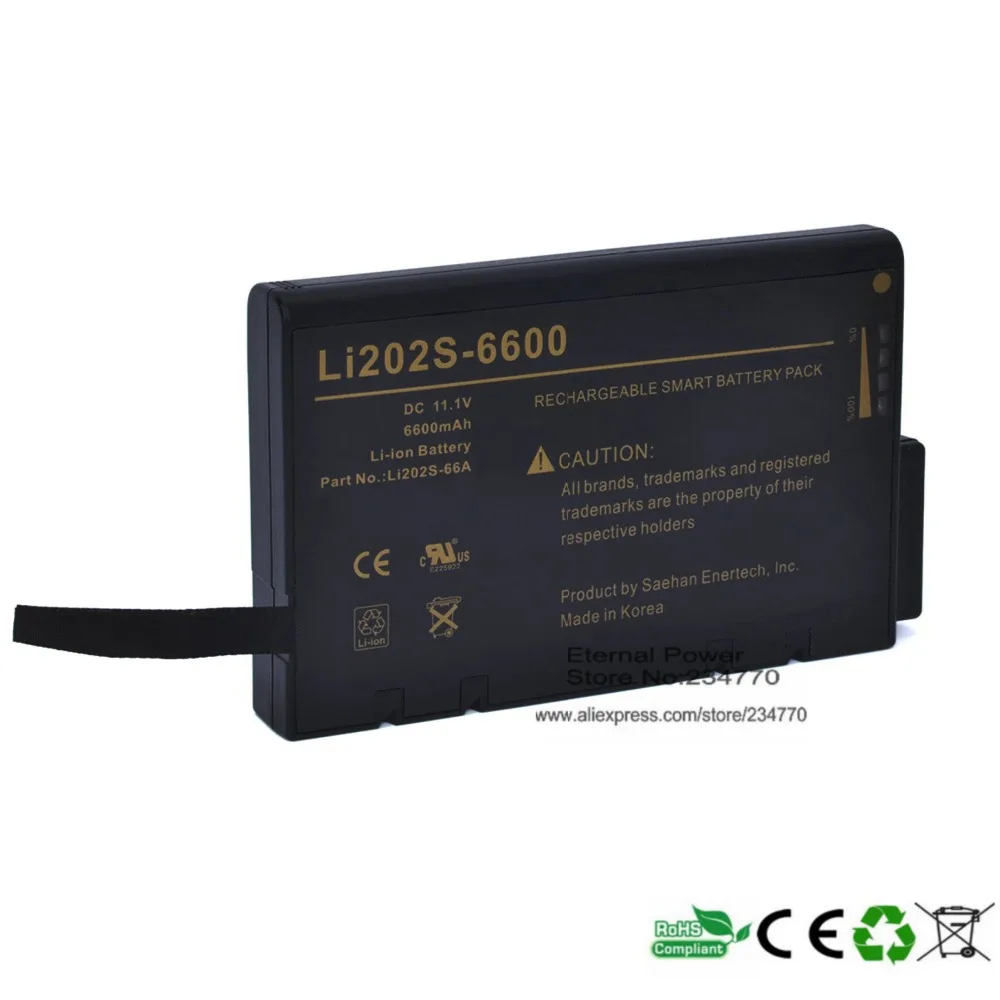 Замена для philips goldway аккумуляторная батарея ecg LI202S 6600 Li202S 60A медицинский