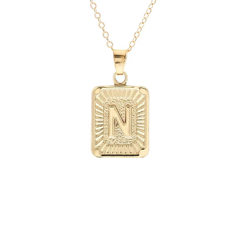 Модные ювелирные изделия бренд Английский алфавит кулон ожерелье для женщин подарок