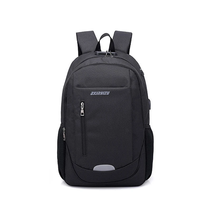 LUKATU, новинка, модный рюкзак для ноутбука, для мужчин и женщин, Bolsa Mochila, для ноутбука, компьютера, рюкзак, школьная сумка, рюкзак для подростков - Цвет: black