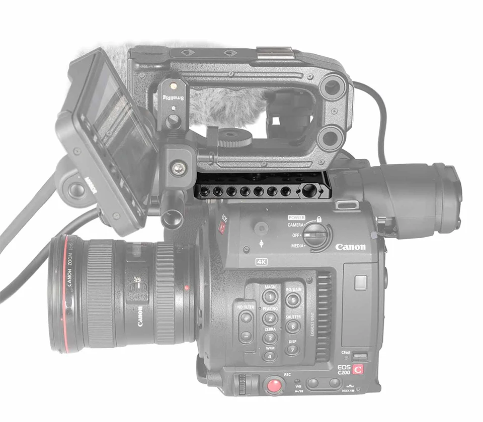 SmallRig верхняя пластина для камеры Canon C200 с 1/4 3/8 резьбовыми отверстиями Arri отверстие для камеры DIY варианты 2056
