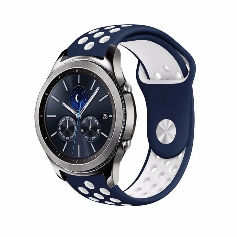 20 мм/22 мм силиконовым ремешком для samsung Galaxy Watch 46 мм 42 мм длина браслета Шестерни S3 S2 Спорт Frontier классический ремешок для наручных часов для huawei часы GT