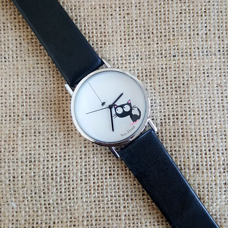 Новинка 2016 женские повседневные часы с изображением маленького человека паука