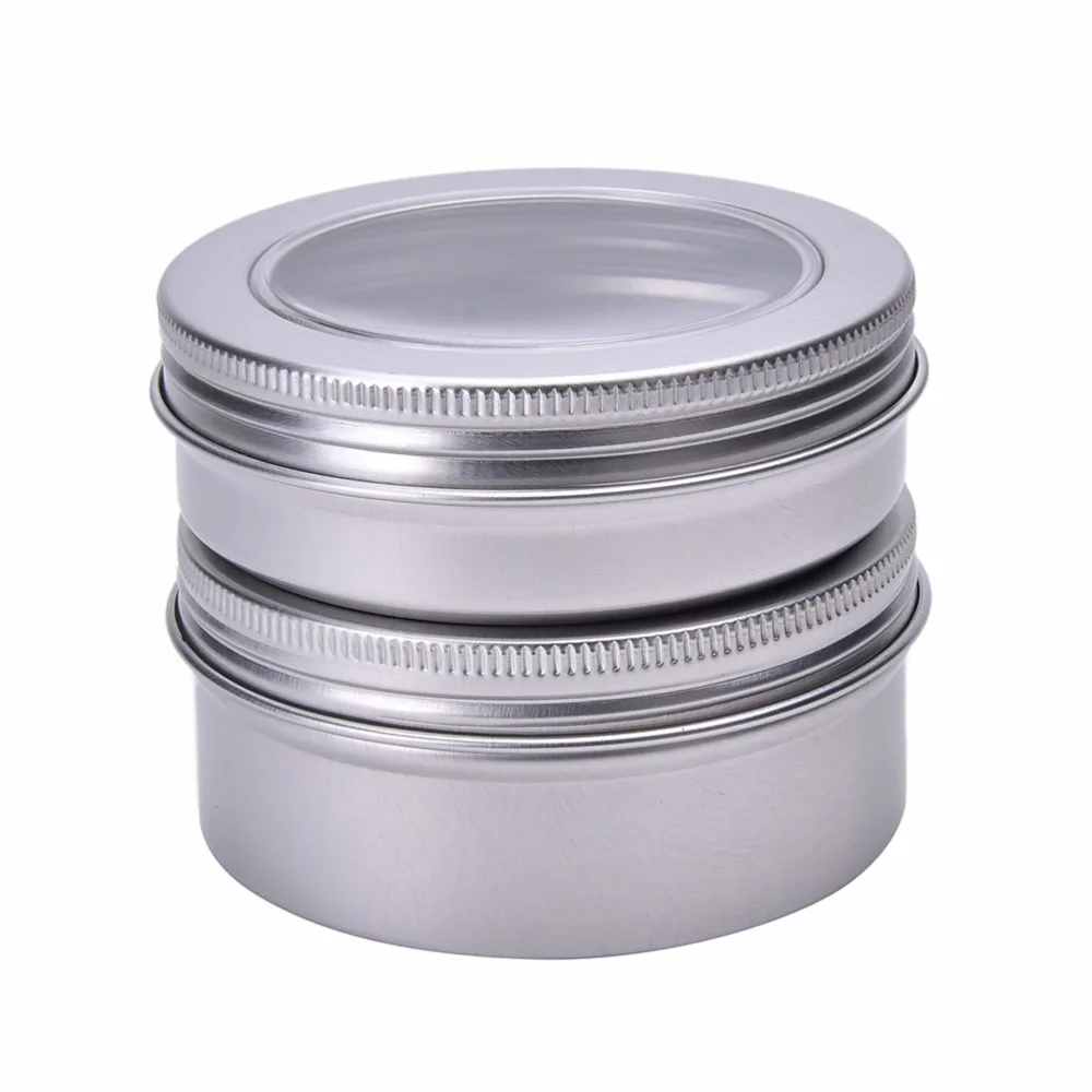 1 шт. новый алюминиевый бальзам для губ горшки макияжа косметического крема банка