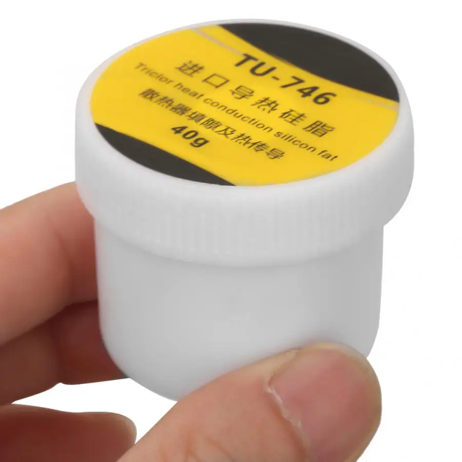 40 г Теплопроводящая паста силиконовая для процессора GPU радиатор белая паяльная