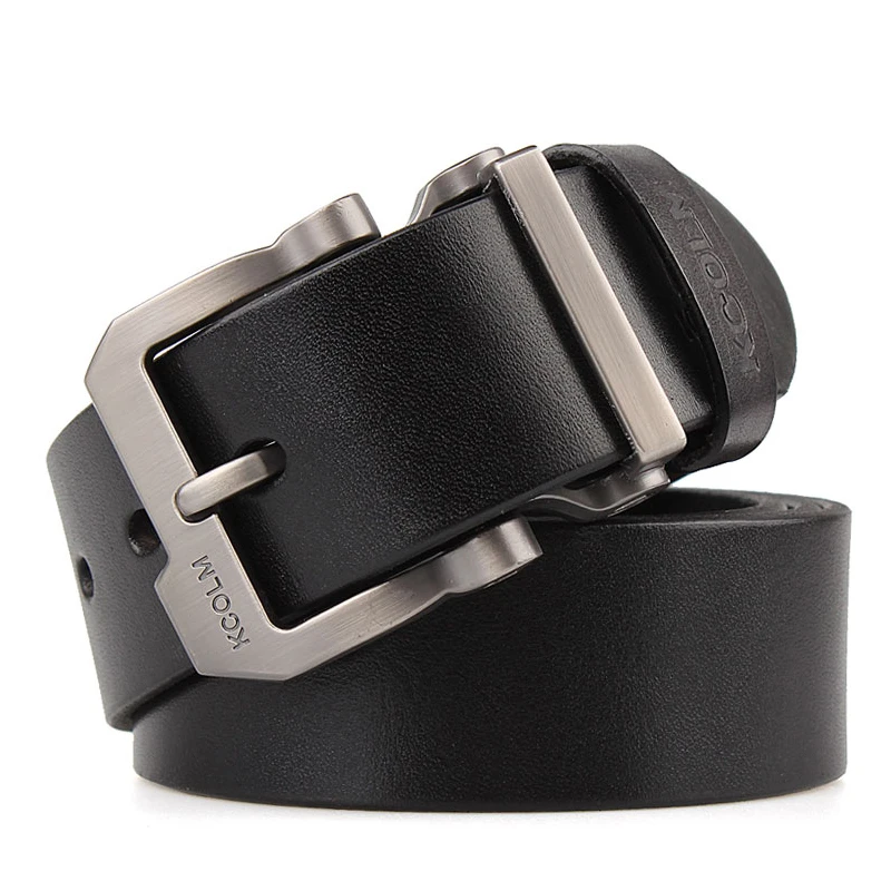 Мужской ремень из воловьей кожи дизайнерский пояс с пряжкой для джинсов