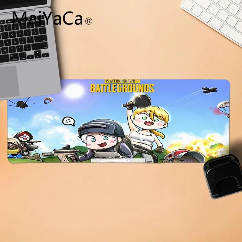 LockEdge 30x80cm MaiYaCa мой любимый мультфильм PUBG заказной игровой коврик для мыши для ноутбука игровой коврик для мыши - Цвет: LockEdge 30x80cm