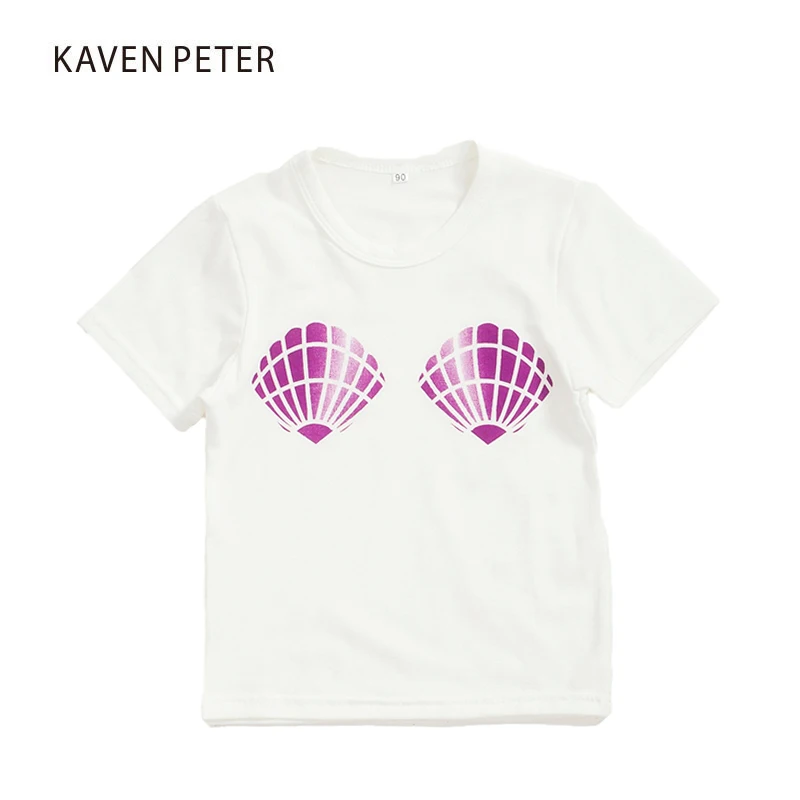 Комплект одежды для маленьких девочек летняя одежда новорожденных с русалочкой