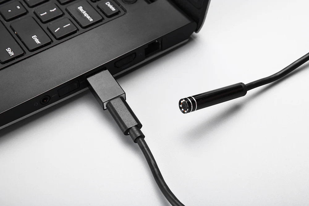 Камера эндоскоп с гибким кабелем 5 мм USB Type C жесткий провод 1 м 3 7 10 м|camera borescope|camera