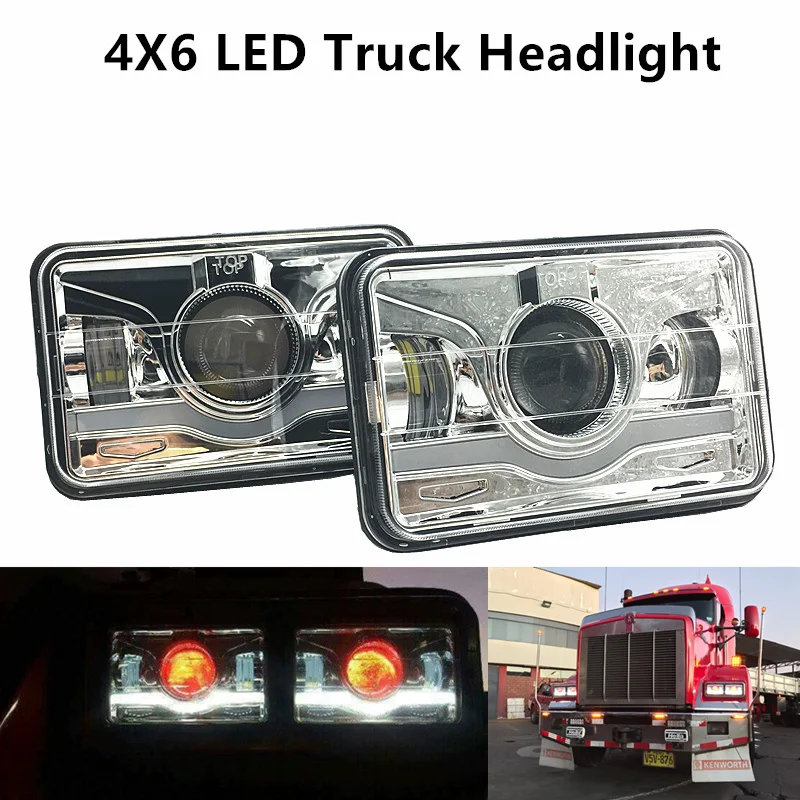 4x6 &quotгерметичный луч фары для Chevrolet Kodiak C4500 и C5500 2003 2009 моделей 2шт|sealed beam headlights|headlamp