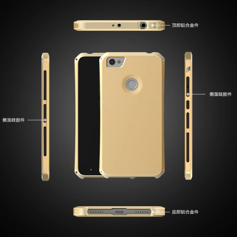 Чехол для телефона Xiaomi Redmi Note 5A Алюминиевый металлический каркас Чехлы Жесткий ПК