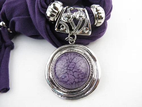 Популярные шарфы круглый шарф с подвеской женские модные ювелирные изделия на