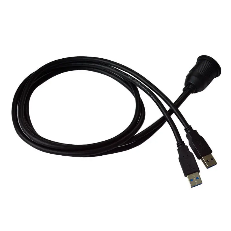 2 Порты Dual USB 3 0 удлинитель AUX заподлицо автомобильный держатель мм удлиняющий