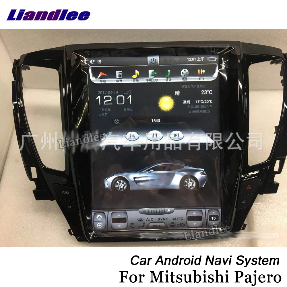 Liandlee Android для Mitsubishi Pajero V73 V97~ Tesla стиль радио Carplay gps Navi карта навигация Мультимедиа
