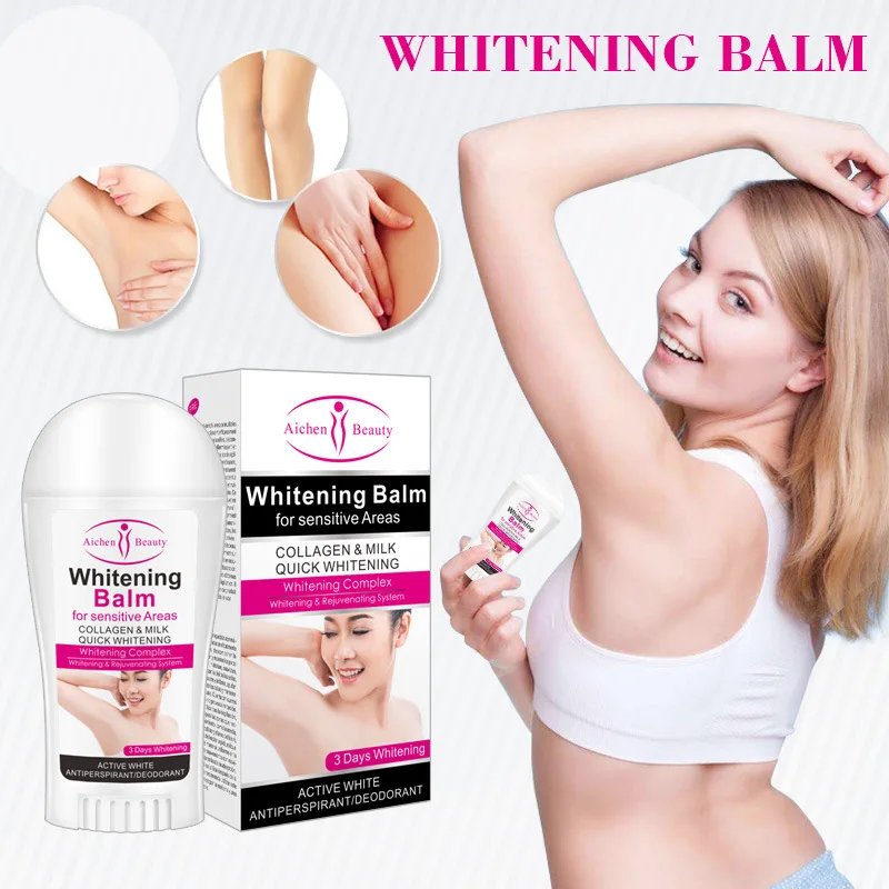 Aichun Beauty отбеливающий бальзам для чувствительных зон коллаген молочный Быстрая