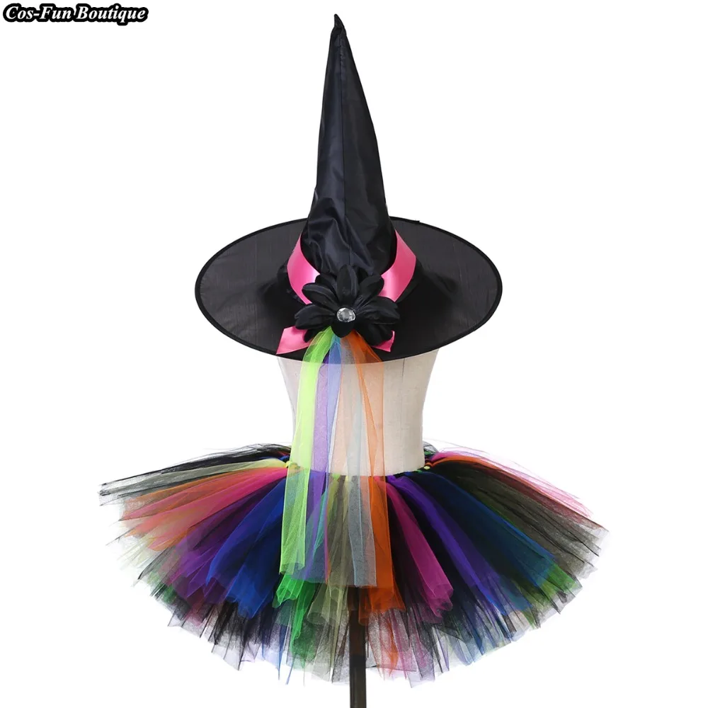 Хэллоуин ведьмы костюм дьявола для маленьких девочек вечерние комплект с