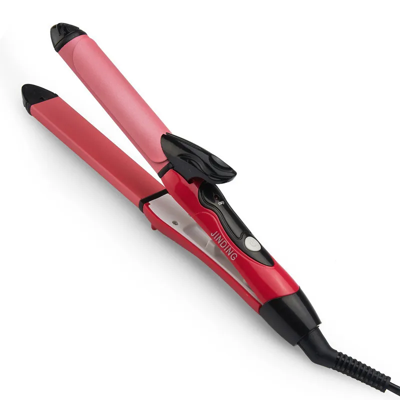 Цена со скидкой хит продаж 2-в-1 мини Керамический выпрямитель для волос ролик