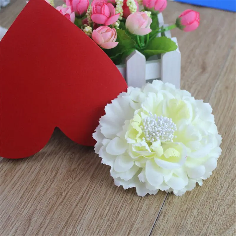 beige white 5 шт./компл. 1 Цвет высокое Класс ткани цветок заколка для волос, заколка для волос Пион брошь в виде большого цветка Головные уборы Для женщин аксессуары для волос - Цвет: beige white