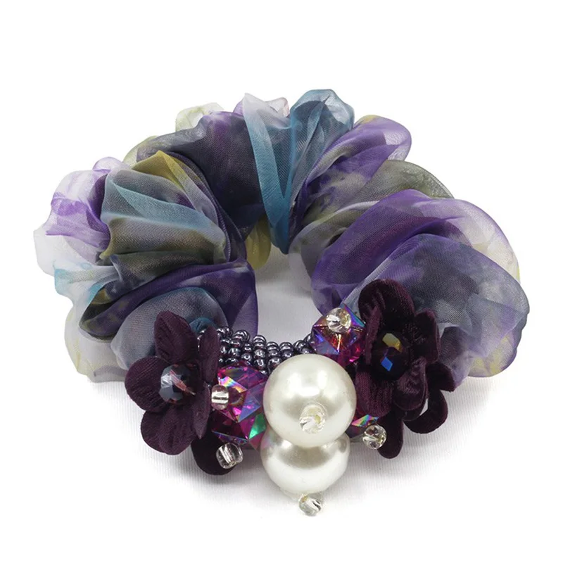 1 шт. Женские аксессуары для волос девочек и женщин шифоновое резинка супер