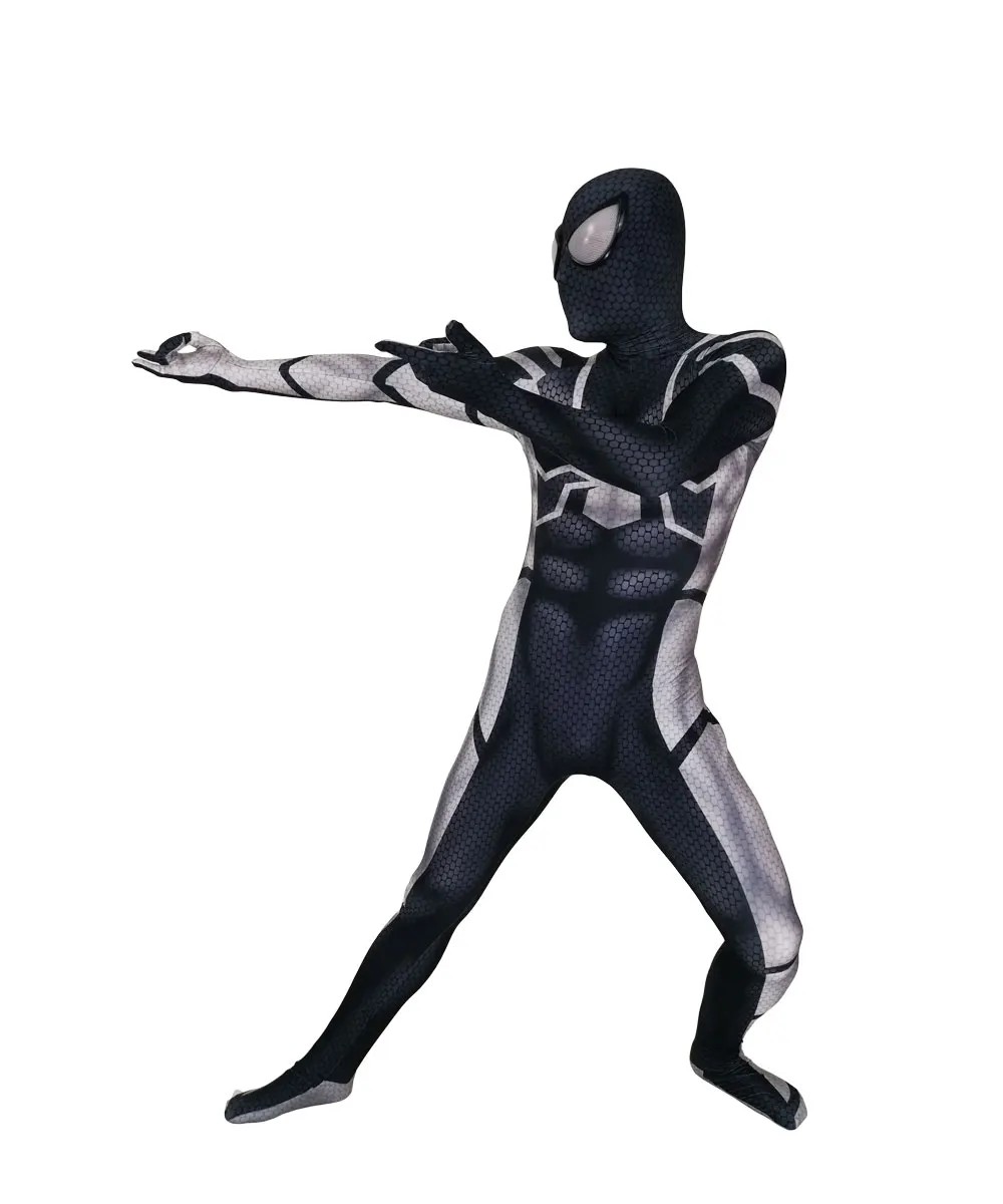 Высокое качество 3D Future Foundation Spiderman Косплей-костюм супергерой lycar спандекс зентай боди комбинезон для Хэллоуина