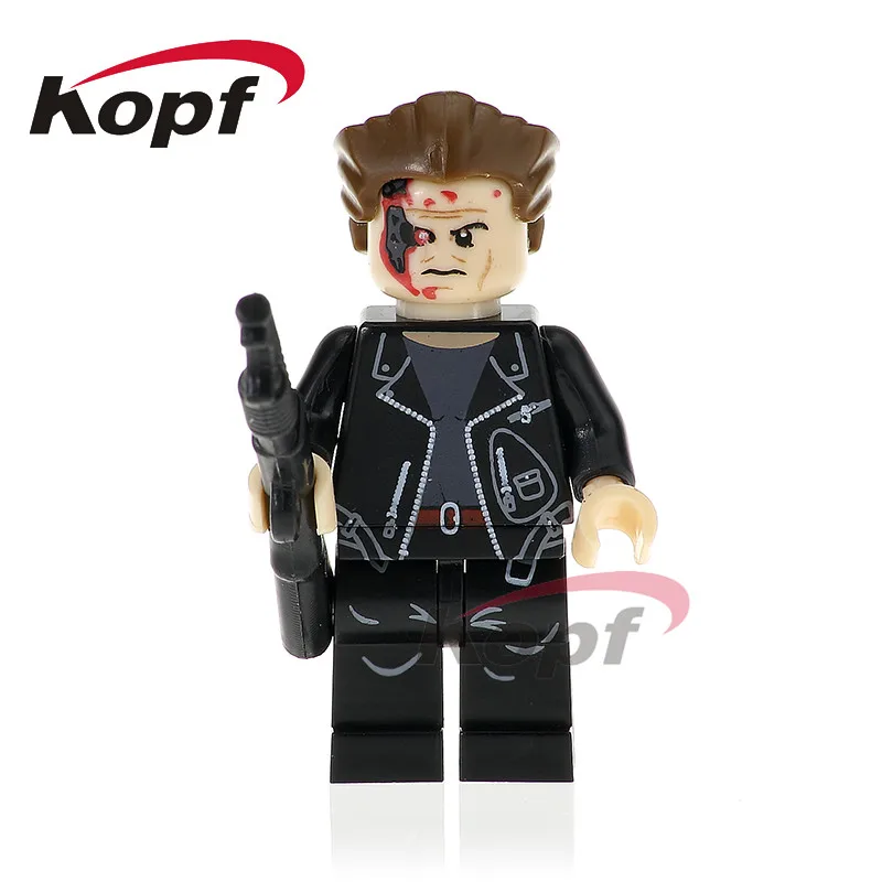 Одиночная PG376 Терминатор супер герои ковбои Америка Arnim Zola X-men строительные блоки коллекция игрушек для детей подарок - Цвет: PG376 Without Box