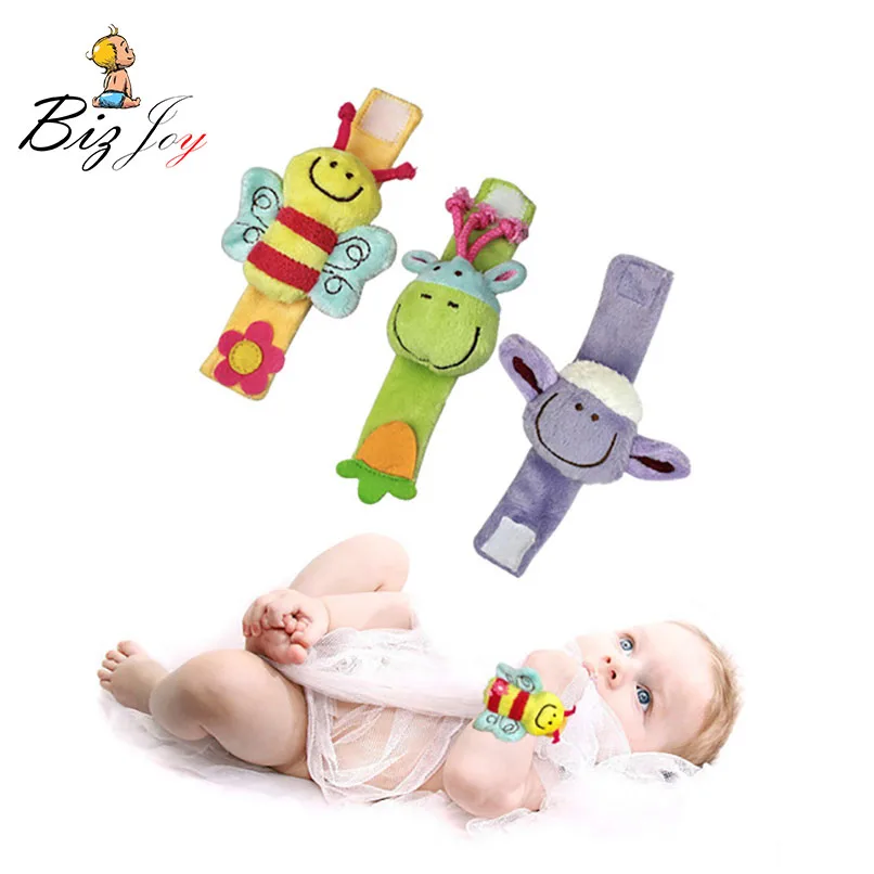 1 шт. детские плюшевые погремушки на запястье|rattle toys|toy rattlesoft animals |