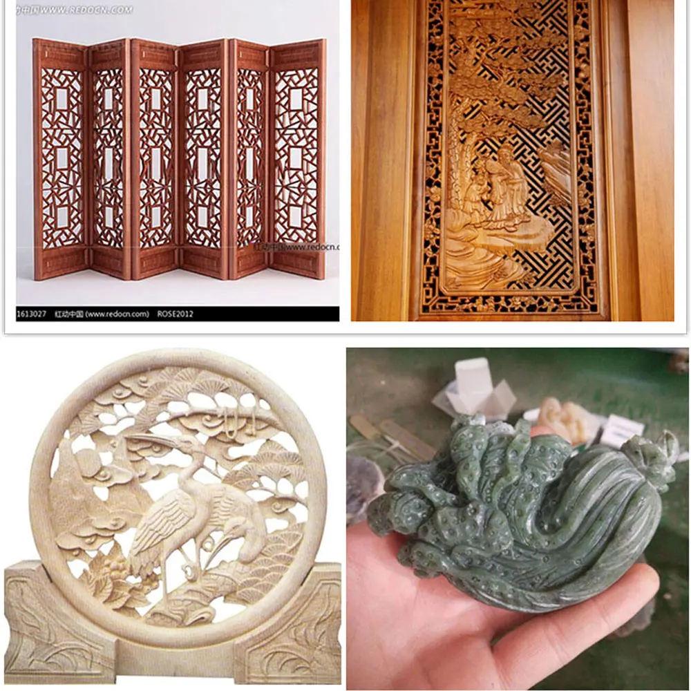 1500 Вт мини ЧПУ деревообрабатывающее оборудование для двойной цветной пластины |